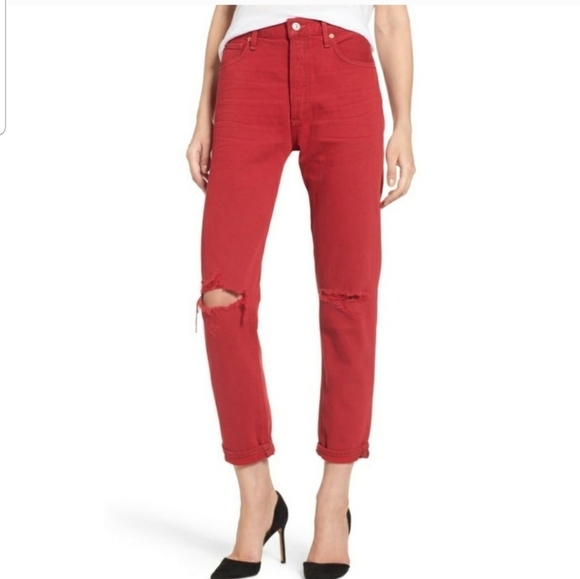 NWT Citizens of Humanity Premium Vintage Red Liya High Rise Classic Fit Denim 27 - Picture 1 of 16